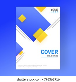Design annual report, cover, vector template brochures, flyers, presentations, leaflet, magazine a4 size. 