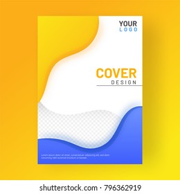Design annual report, cover, vector template brochures, flyers, presentations, leaflet, magazine a4 size. 