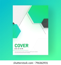 Design annual report, cover, vector template brochures, flyers, presentations, leaflet, magazine a4 size. 