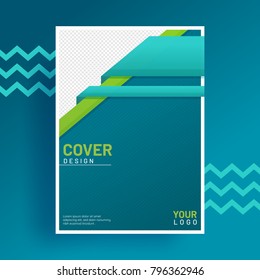 Diseño de un informe anual, portada, folletos de plantilla de vectores, folletos, presentaciones, volante, revista a4. 