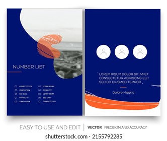 Design annual report,vector template brochure