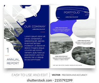 Design annual report,vector template brochure