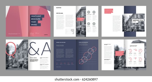 Design annual report,vector template brochures, flyers, presentations, leaflet, magazine a4 size. G eometric elements on a white background. - stock vector