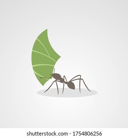 Diseño de la ilustración de trabajo de hormigas