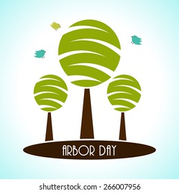 Design for Arbor day,Save tree,green