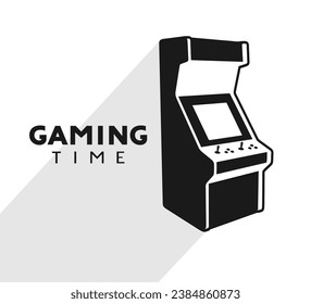 Design of arcade machine illustration