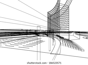 design architecture vector abstract background