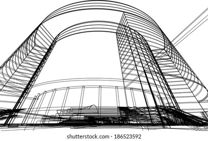 design architecture vector abstract background