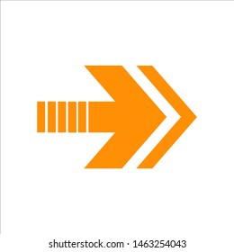 design arrow or direction vector, eps 10, black, green