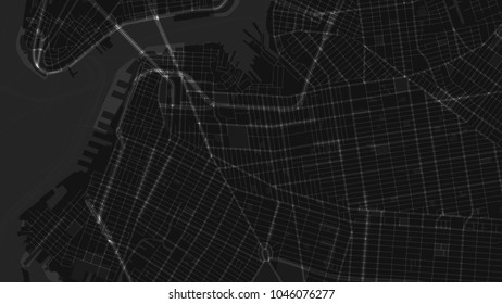 design art black white map city