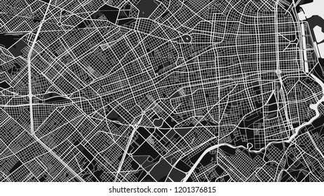 design art black white map city buenos aires