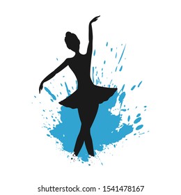 Design of art dancer illustration