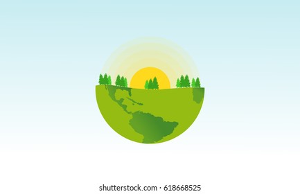 Design art earth day theme