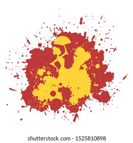 Design of art flamenco dancer illustration