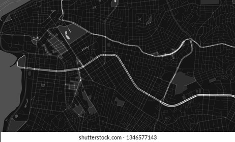 design art light black white map city porty Alegre