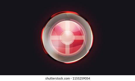 design art neon sphere