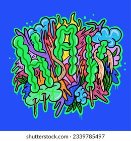 diseño artístico y elementos vegetales