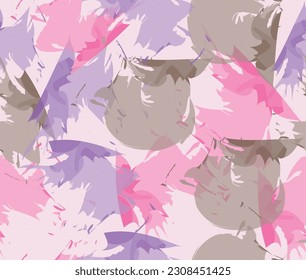 design art seamless pattern paint brush