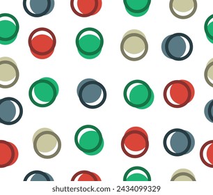 Design Kunst Nahtlose Muster Stil Bunte Polka Punkte
