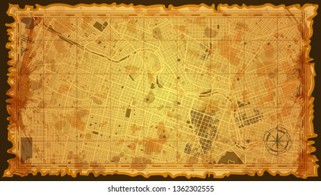 design art vintage map city buenos aires