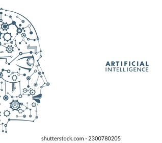 Design der Illustration künstlicher Intelligenz