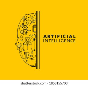 Design des Symbols für künstliche Intelligenz