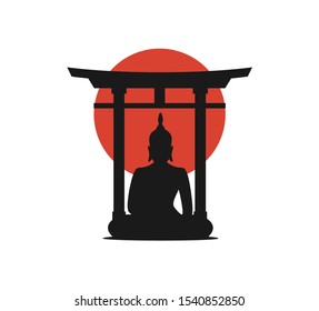 Design of artistic buddha illustration