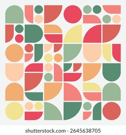 Design artwork geometric background shape flat futuristic colorful vector decorative element.