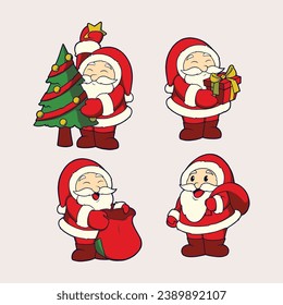 Design asset Santa Claus vector art