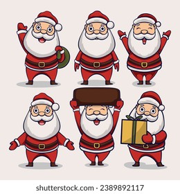Design asset Santa Claus vector art