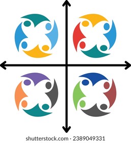 A design asset that is perfect for use in team-building, community, or diversity-themed projects.