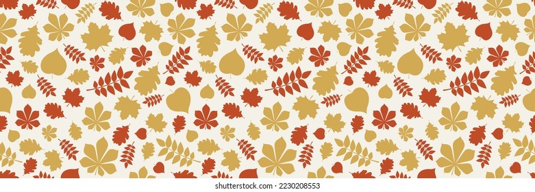 Diseño del patrón otoño. Fondo con hojas. Cartel. Vector