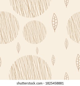 Design with autumn pattern. Vector background. Seamless pattern