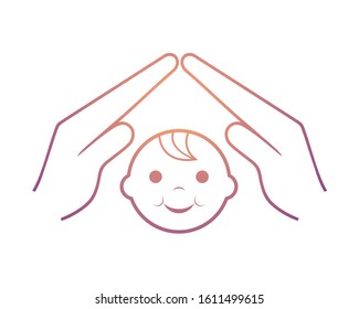design of baby protection symbol