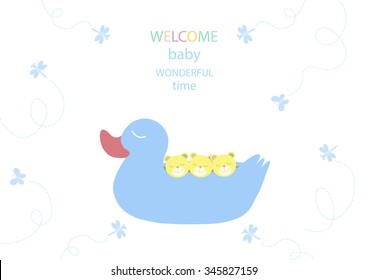Design of baby shower cards,vector illustrations