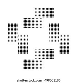 Design backdrop. Abstract monochrome background. No gradient