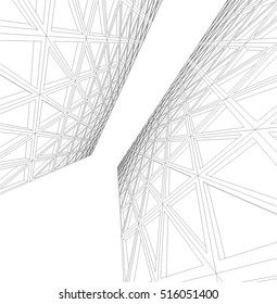 Design background 3d mesh. Geometric structure