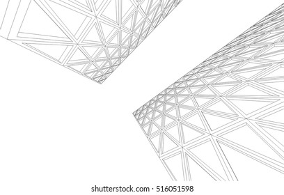 Design background 3d mesh. Geometric structure