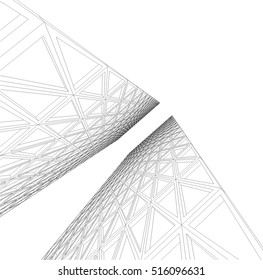 Design background 3d mesh. Geometric structure