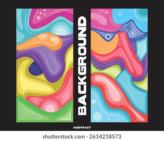 Design Background Abstract Art Colorful For Banner, Poster, Social Media Content