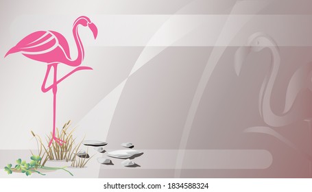 design background abstract flamingo illustration 