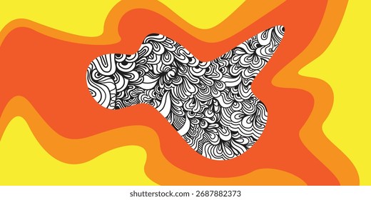 modelo de ornamento abstrato de plano de fundo de design