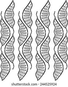Design background with black rope.