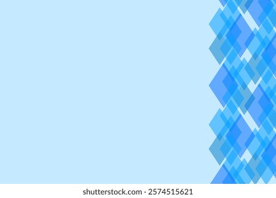 Design Background Bubble Square Blue Color