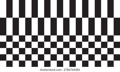 Design background chessboard abstract white and black