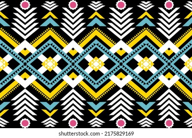 Design For Background Or Crockery .boho Geometric Native African American Texture Vector Illustration Ethnic.flower Pink. Aztec Fabric Carpet Mandala Ornament Chevron Textile Decoration Wallpaper.art.