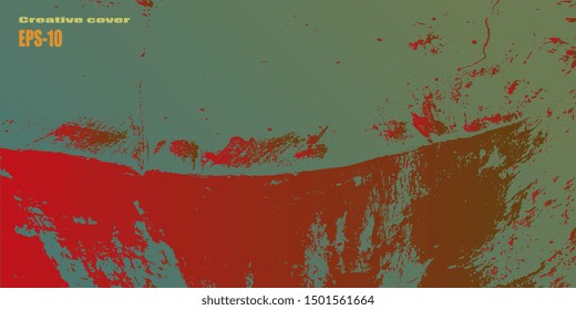 Design background. Designer decorative cover. Business card. Spotted textured background. Vector graphics. Creative vector background for banner and flyer. Spots and blots. EPS-10