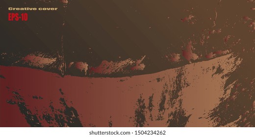 Design background. Designer decorative cover. Business card. Spotted textured background. Vector graphics. Creative vector background for banner and flyer. Spots and blots. EPS-10