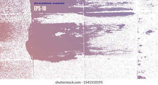 Design background. Designer decorative cover. Business card. Spotted textured background. Vector graphics. Creative vector background for banner and flyer. Spots and blots. EPS-10