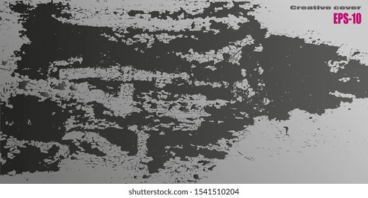 Design background. Designer decorative cover. Business card. Spotted textured background. Vector graphics. Creative vector background for banner and flyer. Spots and blots. EPS-10